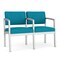 Lesro Lenox 2 Seat Tandem Seating W/ Arm, 43.5 in W 24.5 in L 32 in H LS2103 - alternate 1